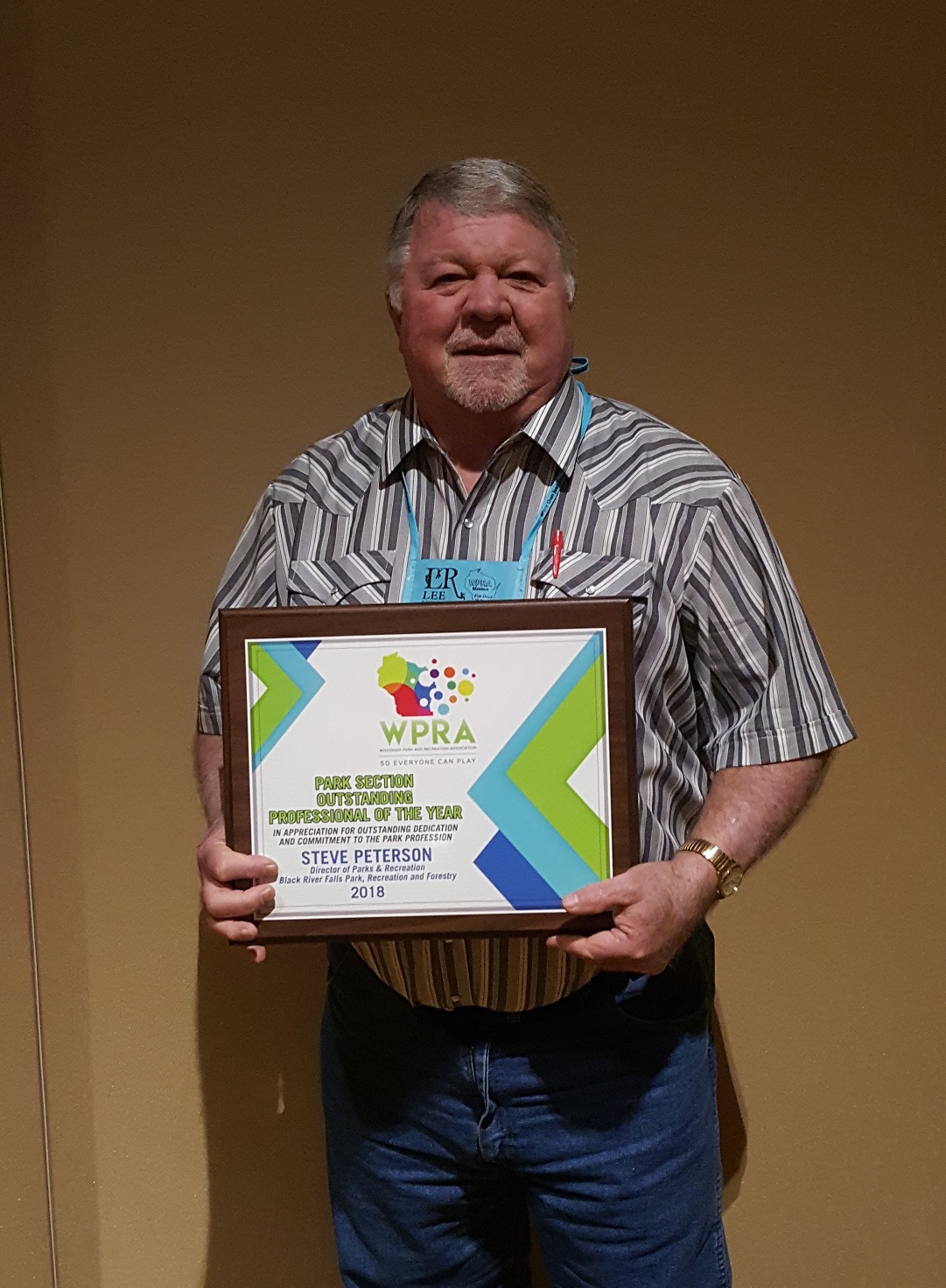 BRF Parks & Recreation Director Honored By WPRA City of Black River Falls